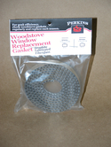 Wood Stove Window Gasket- bagged, black- thick clamshell style- 11/16"x3/16"x54"